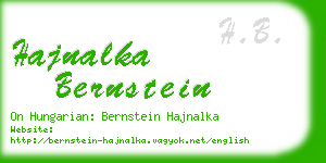 hajnalka bernstein business card